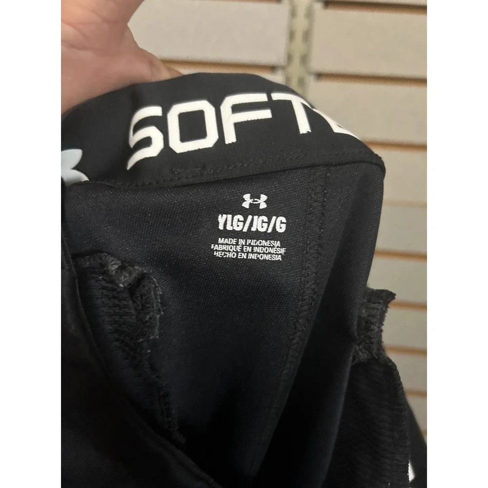 Under Armour Girls Black Softball Pants Youth Large YLG Performance Knickers